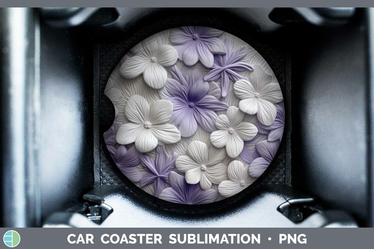 GorgeousWhite 3D Sculpture Car Coaster design.