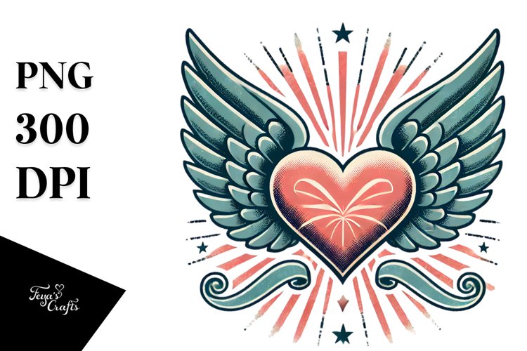 Winged Heart, Transparent PNG
