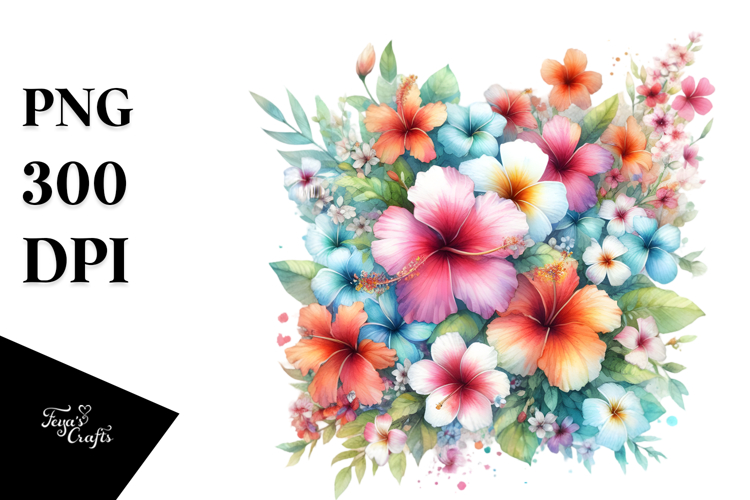 Hawaiian Flowers Clipart Image 17