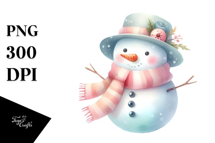 Snowman Clipart Image 24