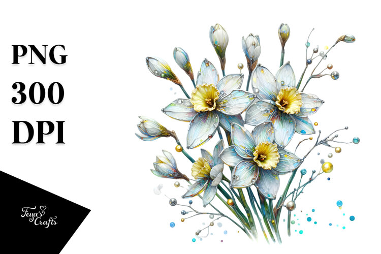 Narcissus Sublimation PNG example image 1