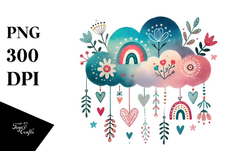 Cute Cloud Clipart Image 12