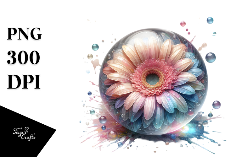 Gerbera Round Transparent PNG