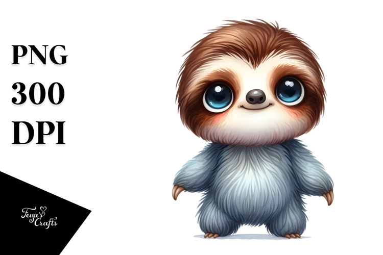 Sloth Clipart Image 12