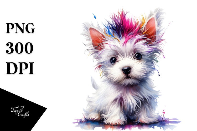 Expressive West Highland White Terrier, PNG