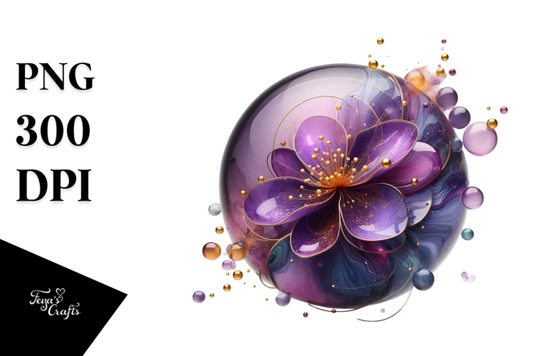 Abstract Glossy Violet, PNG