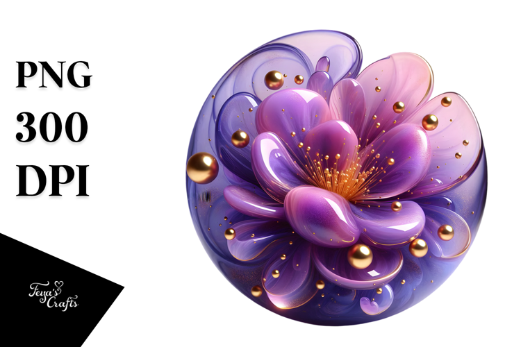Abstract Glossy Violet, PNG