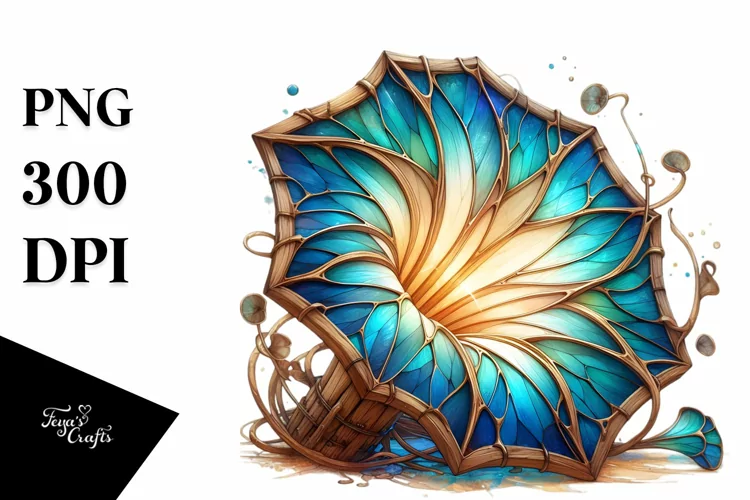 Artistic Morning Glory Stained