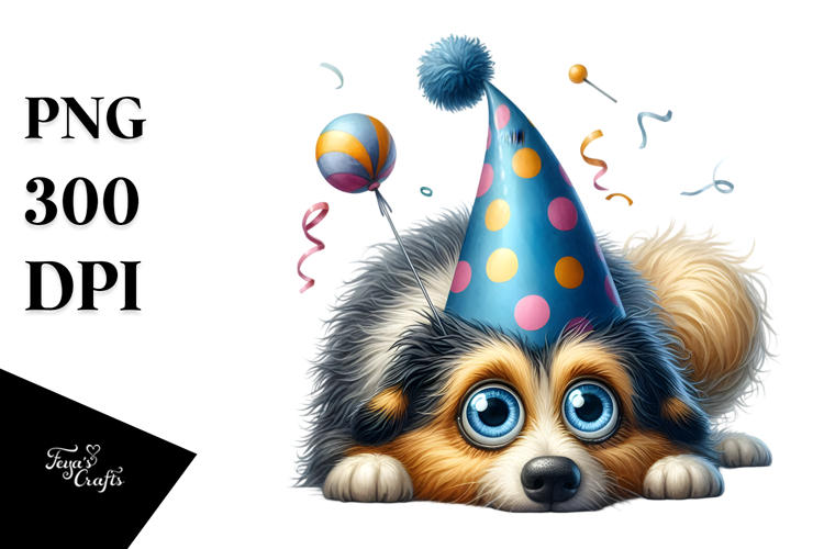 Whimsical Party Hat with Comically Large Udder PNG