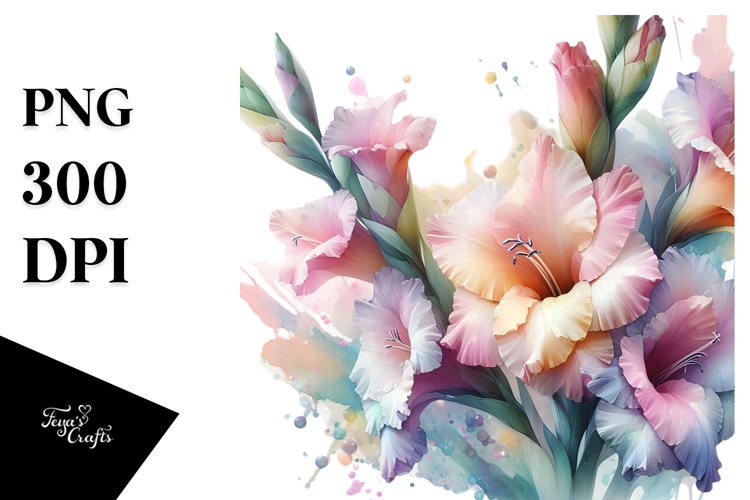 Pastel Shiny Gladiolus, 20 oz Tumbler