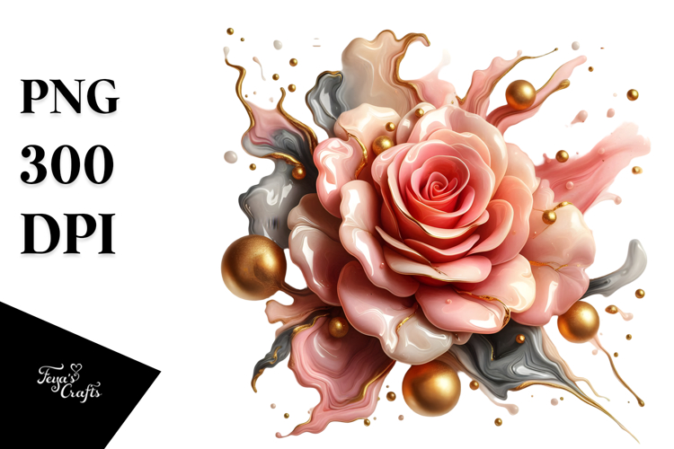 Glossy Petunia Made of Like Material PNG