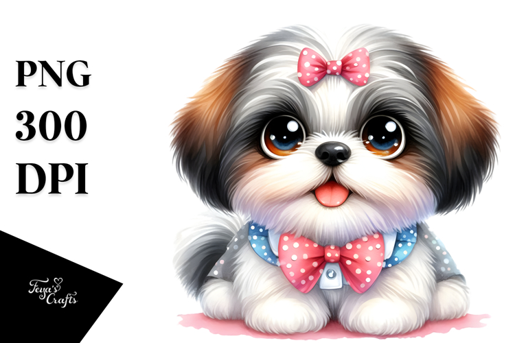 Shih Tzu Clipart Image 14