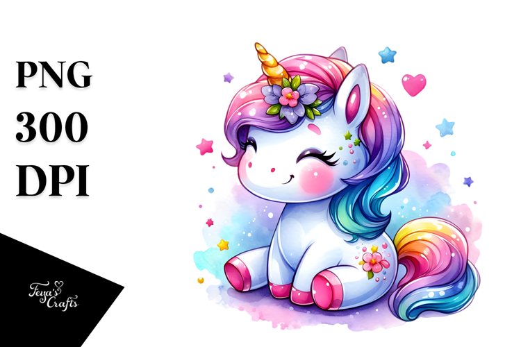 Vibrant Baby Unicorn