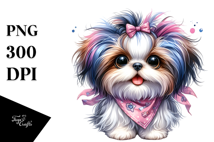 Happy Shih Tzu PNG