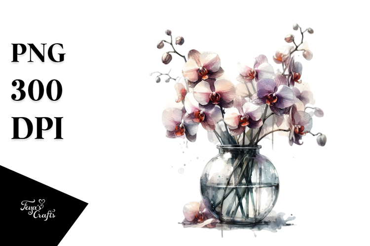 Orchid Clipart Image 24
