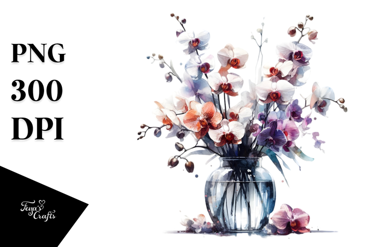 Orchid Clipart Image 23
