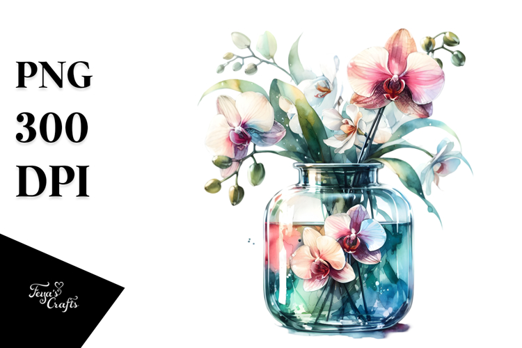 Orchid Clipart Image 22
