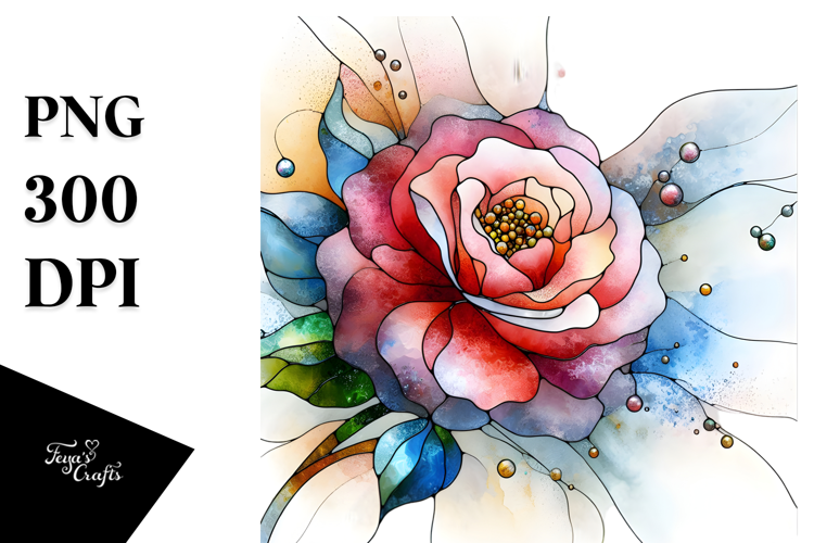 Stained Camellia PNG