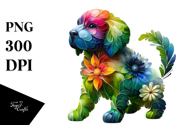 Vibrant Abstract Puppy, 20 oz Tumbler