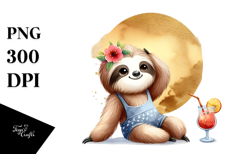 Sloth Clipart Image 10