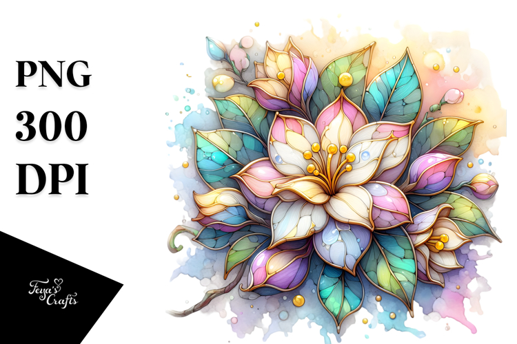 Wooden Stained Gardenia PNG