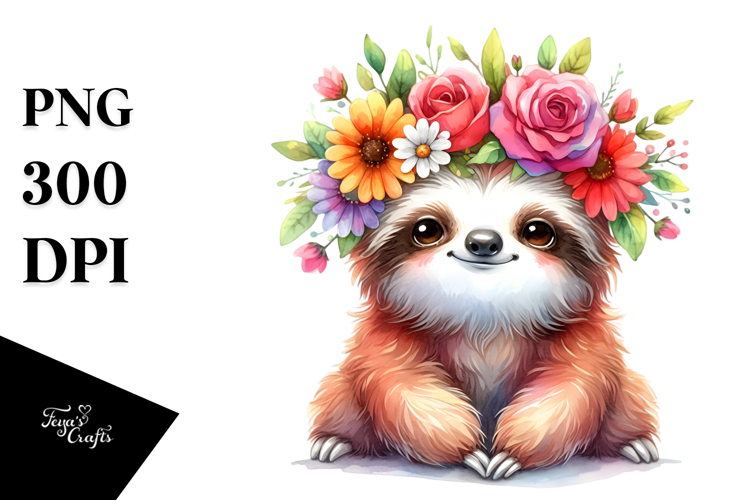 Sloth Clipart Image 8