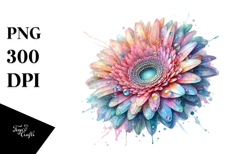 Shiny Gerbera Transparent PNG