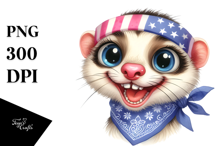 Ferret Clipart Image 9