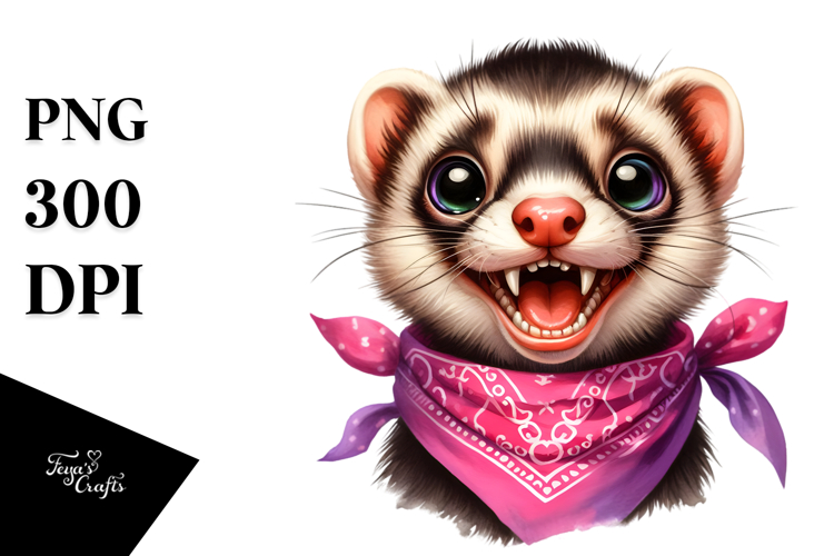 Ferret Clipart Image 8