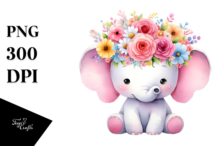 Cute Elephant Clipart