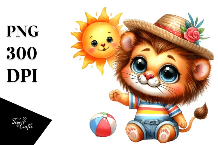 Goofy Baby Lion PNG