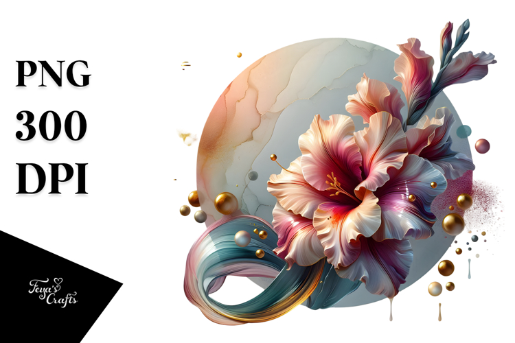 Abstract Gladiolus PNG
