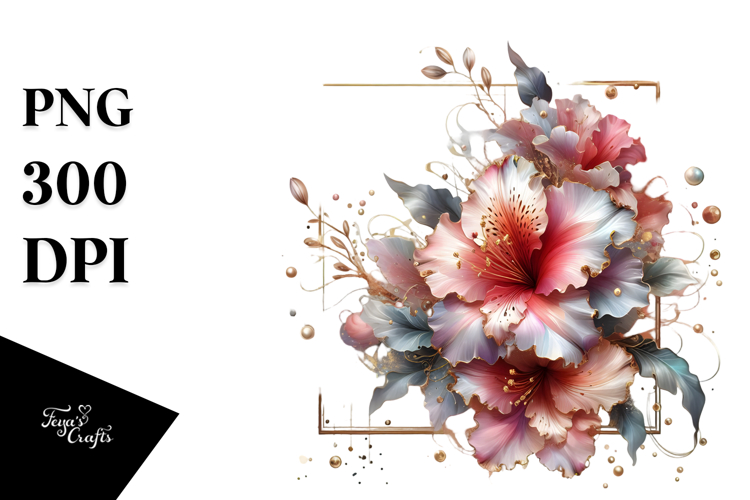 Glossy Golden Azalea PNG