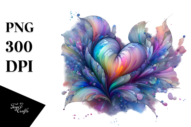Shiny Heart Iris PNG