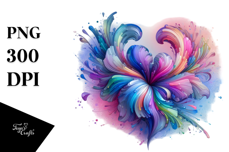 Shiny Heart Iris PNG
