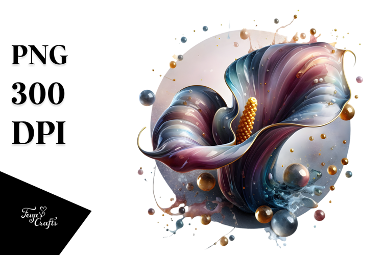 Abstract Calla Lily, PNG
