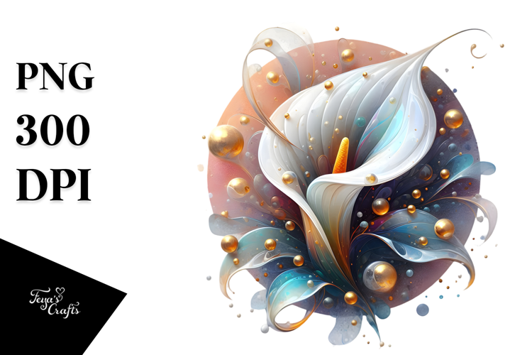 Abstract Material Calla Lily PNG