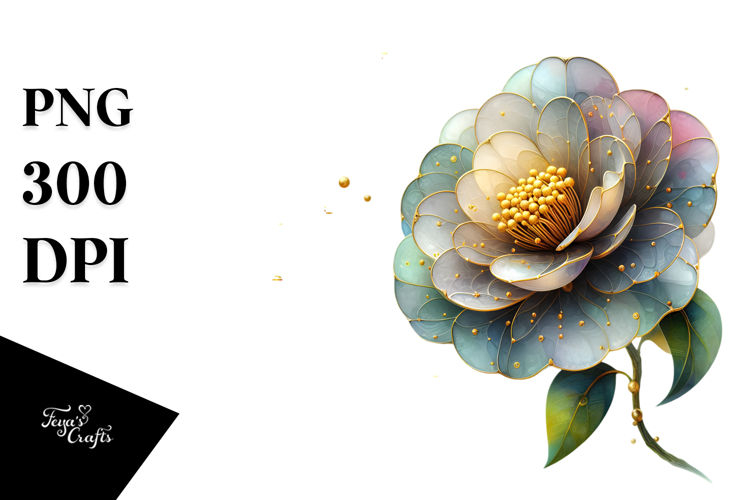Camellia, Watercolor PNG