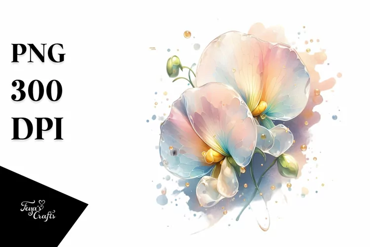 Glossy Sweet Pea, Transparent PNG