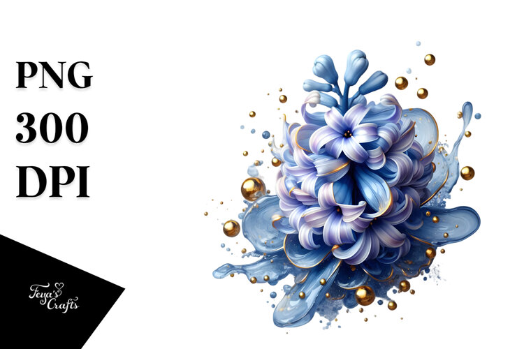 Abstract Hyacinth PNG example image 1