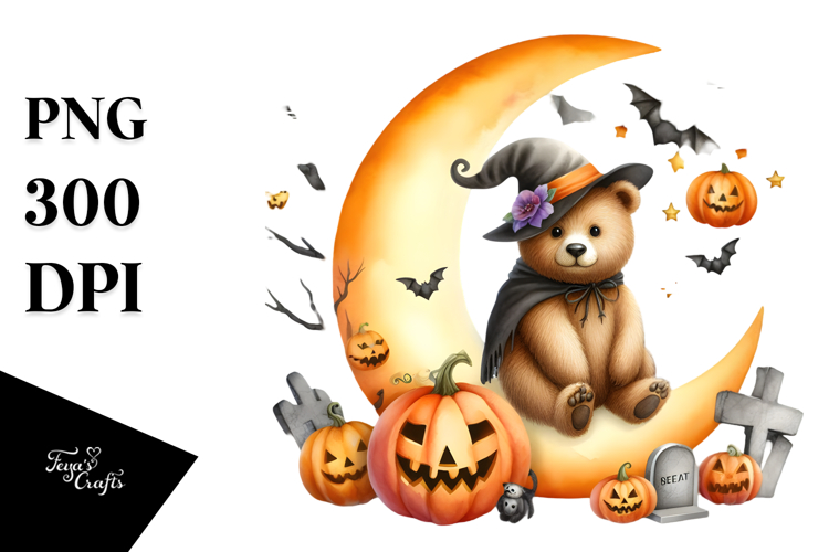 Bear for Halloween, PNG