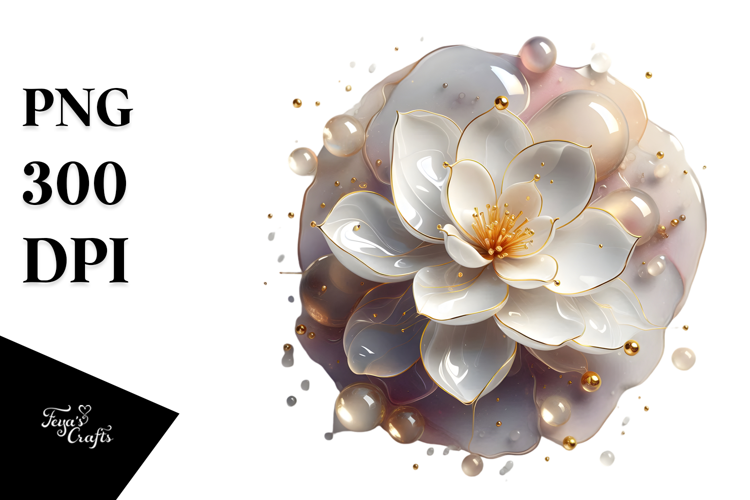 Abstract Gardenia PNG