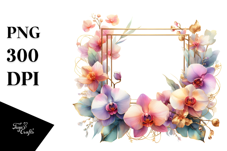 Orchid Clipart Image 8