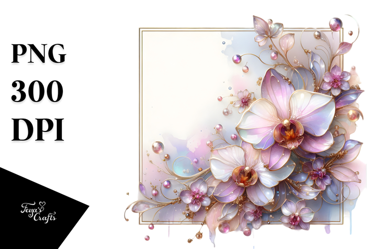 Shiny Orchid -like Abstract, 20 oz Tumbler PNG