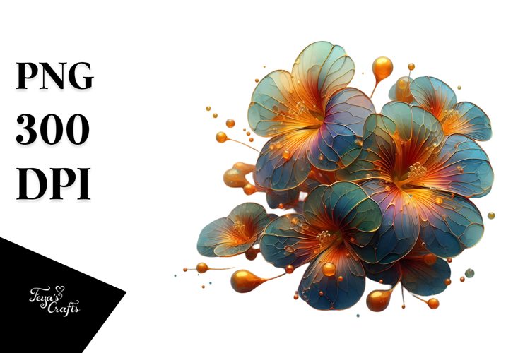Abstract Nasturtium PNG