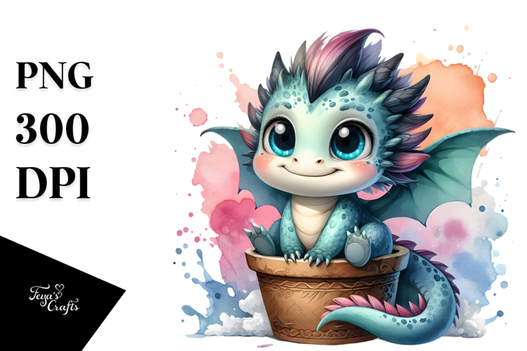 Cute Dragon Clipart Image 11