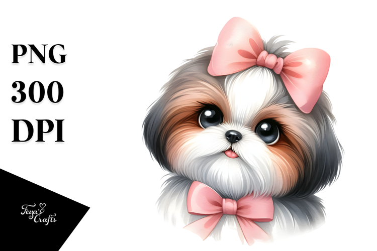 Happy Shih Tzu, Transparent PNG