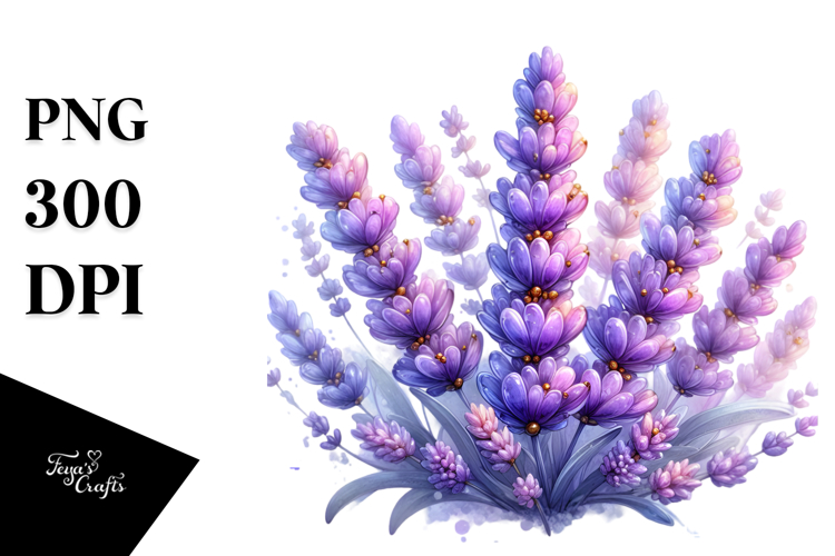 Glossy Lavender ,High-Res PNG