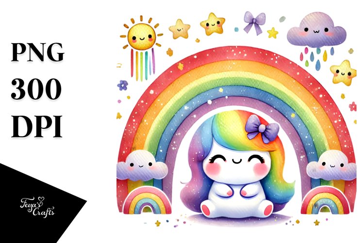 Cute Rainbow PNG