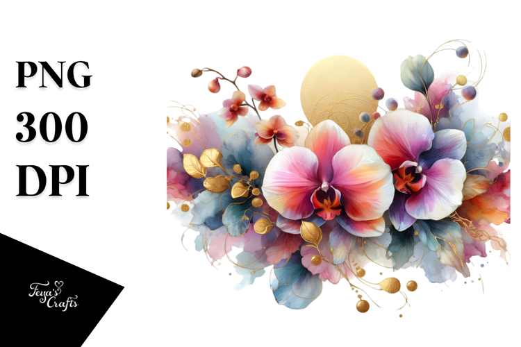 Orchid Clipart Image 5